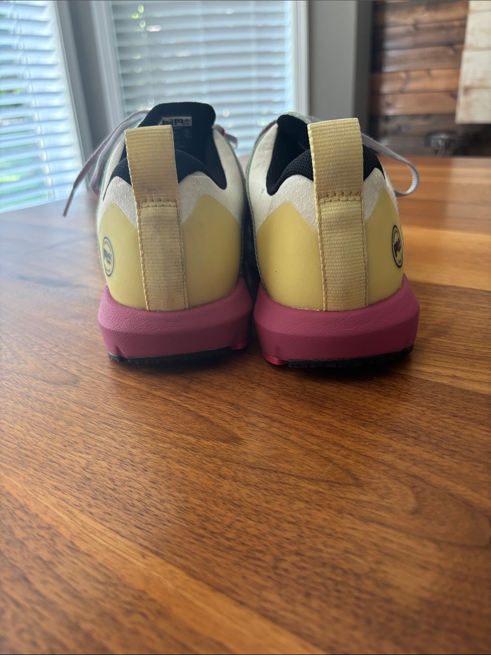 Timberland PRO Radius Comp Toe Pink Green Work Utility Sneaker Shoes Size 8 - Picture 4 of 9